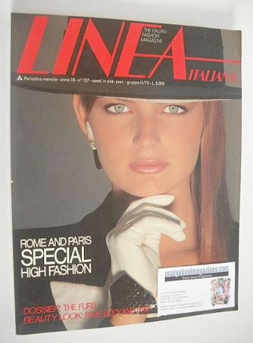 Linea Italiana magazine (September 1982 - Paulina Porizkova cover)
