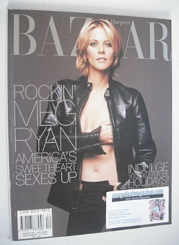 Harper's Bazaar magazine - December 1998 - Meg Ryan cover