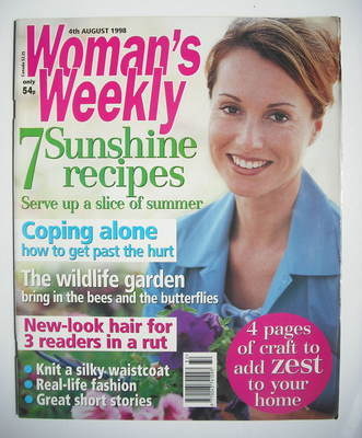 Woman's Weekly magazine (4 August 1998)