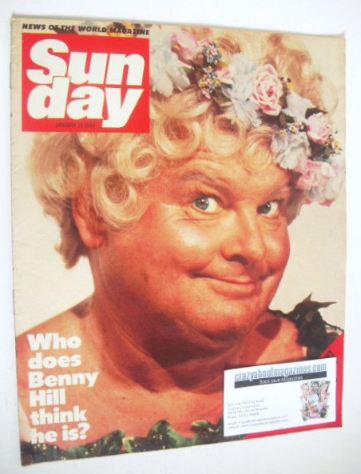 Sunday magazine - 15 January 1984 - Benny Hill cover