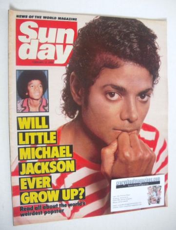 Sunday magazine - 12 February 1984 - Michael Jackson cover