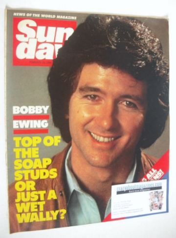 Sunday magazine - 26 February 1984 - Patrick Duffy cover