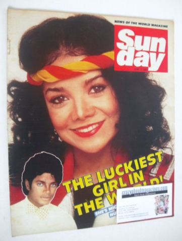 <!--1984-06-17-->Sunday magazine - 17 June 1984 - LaToya Jackson cover
