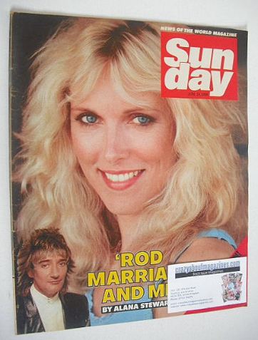 Sunday magazine - 24 June 1984 - Alana Stewart cover