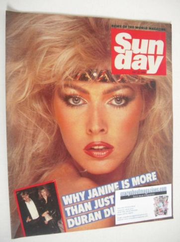 Sunday magazine - 22 July 1984 - Janine Andrews cover