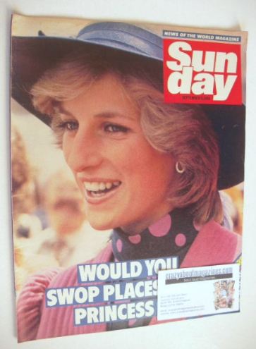 Sunday magazine - 9 September 1984 - Princess Diana cover