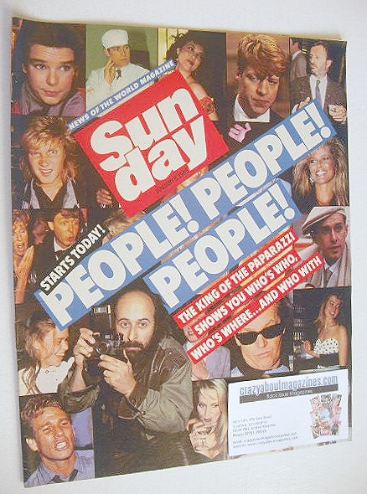 Sunday magazine - 6 January 1985 - King Of The Paparazzi cover