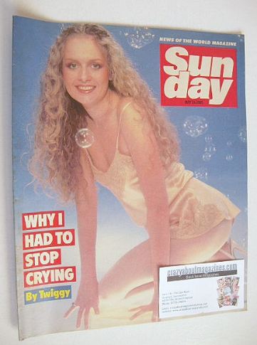 Sunday magazine - 19 May 1985 - Twiggy cover