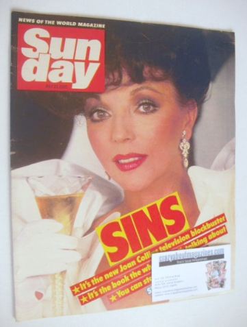 Sunday magazine - 28 July 1985 - Joan Collins cover