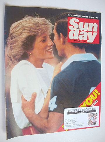 Sunday magazine - 1 September 1985 - Prince Charles and Princess Diana cover