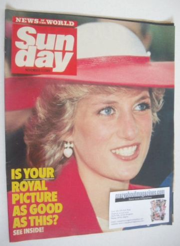 Sunday magazine - 17 November 1985 - Princess Diana cover