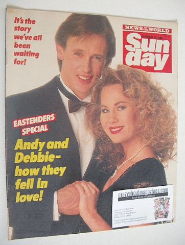Sunday magazine - 23 February 1986 - Shirley Cheriton and Ross Davidson cover