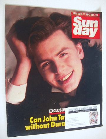 Sunday magazine - 23 March 1986 - John Taylor cover