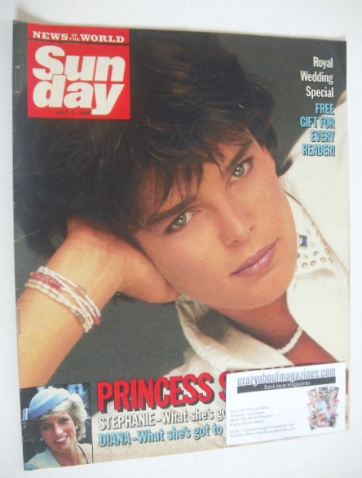 Sunday magazine - 6 July 1986 - Princess Stephanie cover