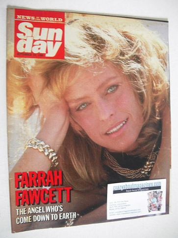 Sunday magazine - 14 September 1986 - Farrah Fawcett cover