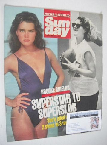 Sunday magazine - 2 November 1986 - Brooke Shields cover