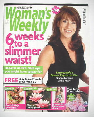 Woman's Weekly magazine (12 June 2007 - Deena Payne cover)