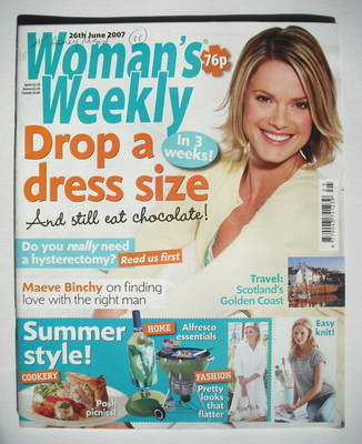 Woman's Weekly magazine (26 June 2007 - British Edition)