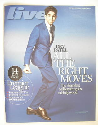Live magazine - Dev Patel cover (8 August 2010)