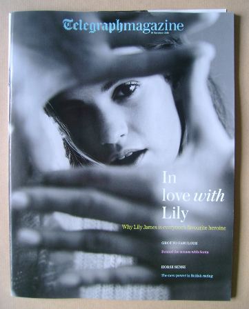Telegraph magazine - Lily James cover (19 November 2016)
