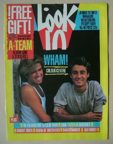 Look In magazine - Wham! cover (29 September 1984)