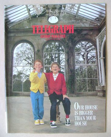 The Sunday Telegraph magazine - Our House Is Bigger Than Your House cover (24 May 1987)