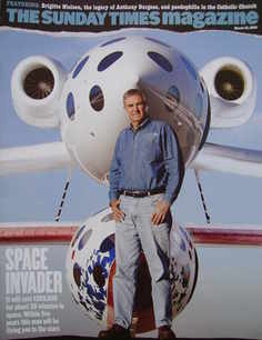 The Sunday Times magazine - Space Invader cover (13 March 2005)
