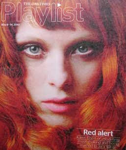 The Times Playlist magazine - 8 May 2010 - Karen Elson cover