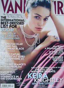Vanity Fair magazine - Keira Knightley cover (April 2004)
