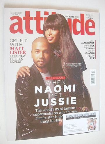 Attitude magazine - Naomi Campbell and Jussie Smollett cover (September 2016)