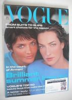 <!--1994-06-->British Vogue magazine - June 1994 - Helena Christensen and Tatjana Patitz cover