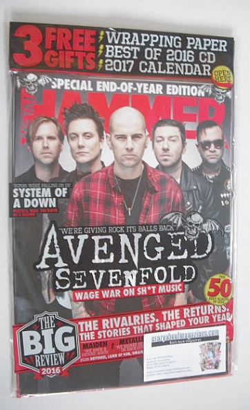 Metal Hammer magazine - Avenged Sevenfold cover (January 2017)