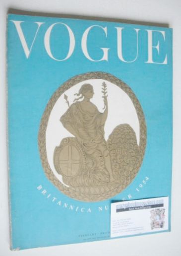 British Vogue magazine - February 1954 (Vintage Issue)