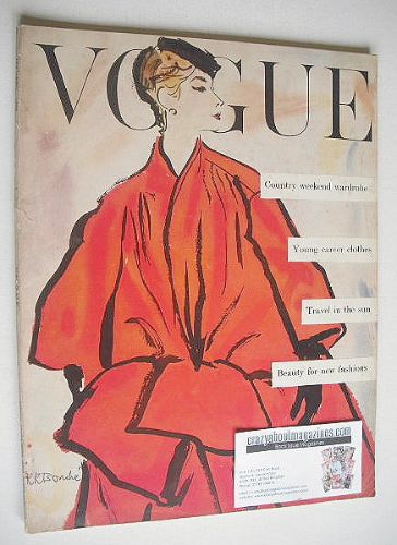 British Vogue magazine - January 1954 (Vintage Issue)