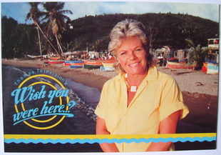 Judith Chalmers autograph (Wish You Were Here cast card)