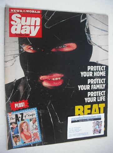 Sunday magazine - 8 October 1989 - Beat Crime cover