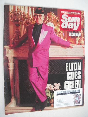 Sunday magazine - 22 October 1989 - Elton John cover