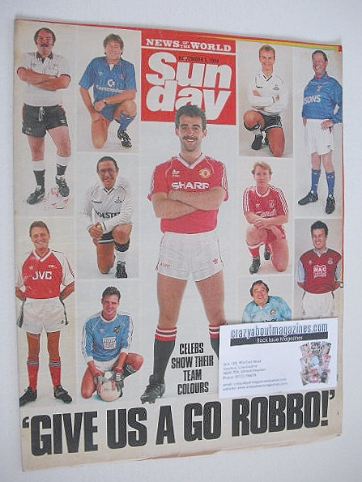 Sunday magazine - 5 November 1989 - TV Soccer Fans cover