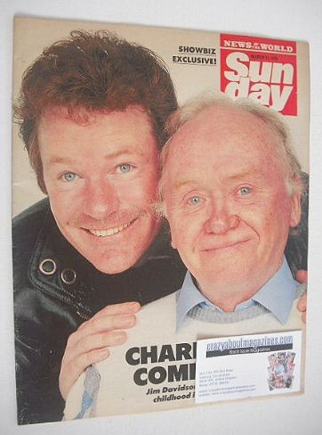 Sunday magazine - 11 March 1990 - Jim Davidson and Charlie Drake cover