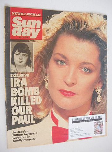 Sunday magazine - 13 May 1990 - Gillian Taylforth cover