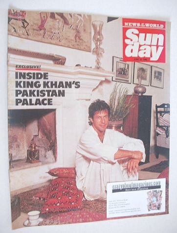 Sunday magazine - 10 June 1990 - Imran Khan cover