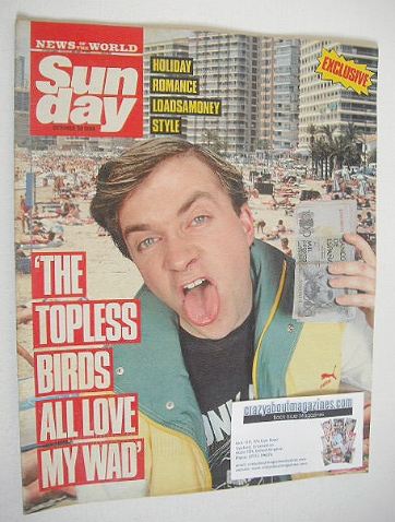 Sunday magazine - 30 October 1988 - Harry Enfield cover