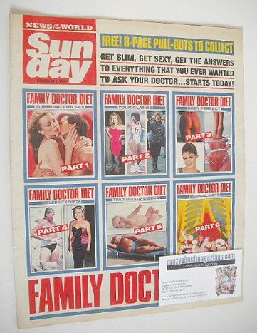 Sunday magazine - 5 February 1989 - Family Doctor Diet cover