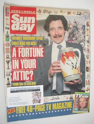 Sunday magazine - 19 March 1989 - David Battie cover