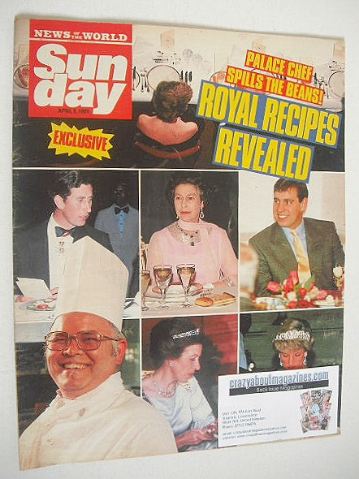 Sunday magazine - 9 April 1989 - Royal Recipes Revealed cover