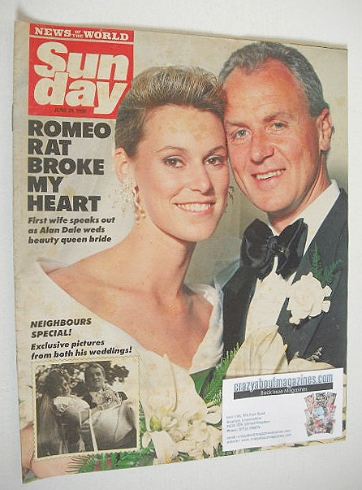 Sunday magazine - 24 June 1990 - Alan Dale cover