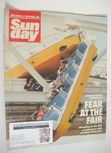 Sunday magazine - 8 July 1990 - Fear At The Fair cover