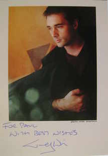 Greg Wise autograph (hand-signed photograph, dedicated)