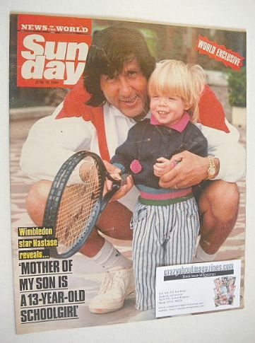 Sunday magazine - 18 June 1989 - Ilie Nastase cover