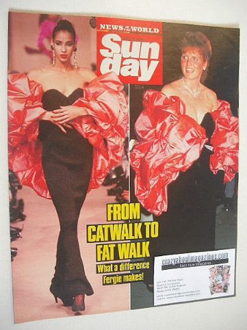 Sunday magazine - 11 June 1989 - Catwalk To Fat Walk cover